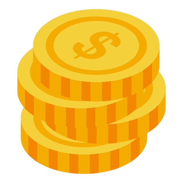 La pila de monedas de oro aumenta mostrando una riqueza creciente