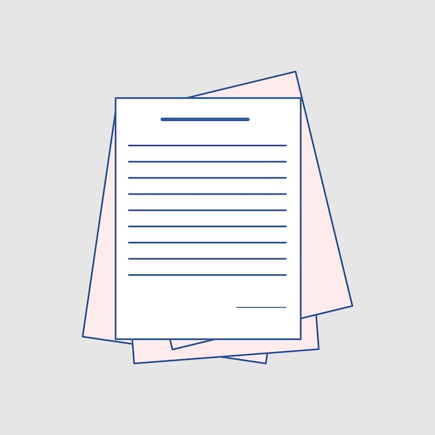 pila de papel documento aislado icono vector ilustración de diseño elementos de diseño ilustración pila