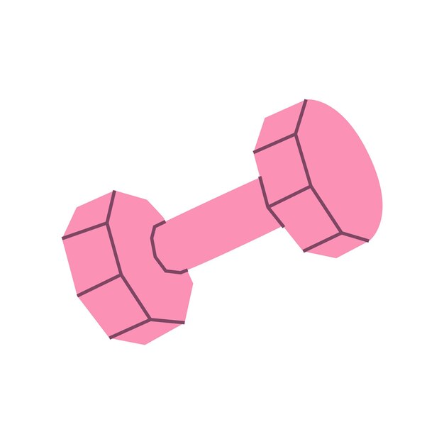 Pila rosa única para entrenamiento físico y ejercicios de fuerza