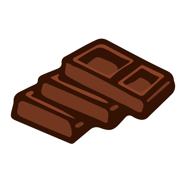 Una pila de trozos de chocolate con leche