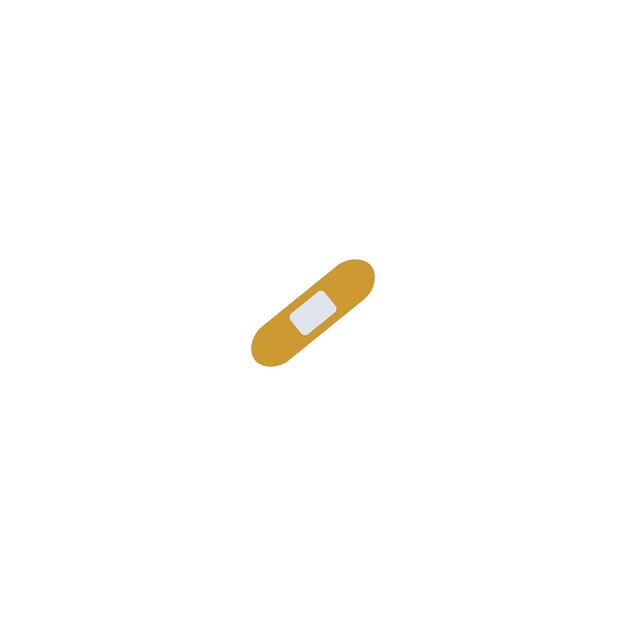 una píldora de color dorado con un fondo blanco