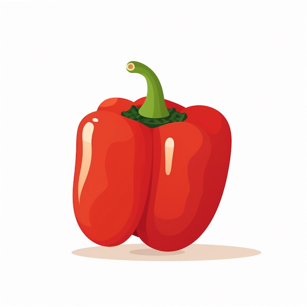 Pimienta de pimienta vector de alimentos aislado vegetal caliente ingrediente de cocina rojo picante chile whi