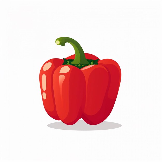 Pimienta de pimienta vector de alimentos aislado vegetal caliente ingrediente de cocina rojo picante chile whi