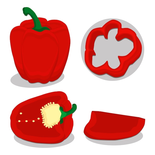 Pimiento dulce, jugoso, sabroso y natural, producto ecológico