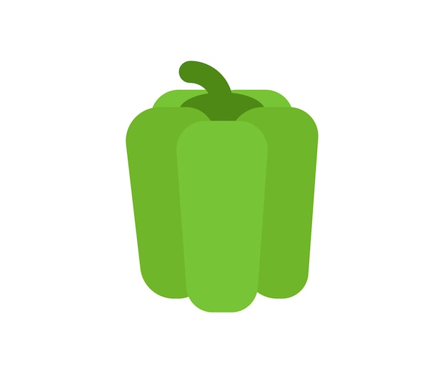 Pimiento Vector Aislado Emoticono Icono Pimiento