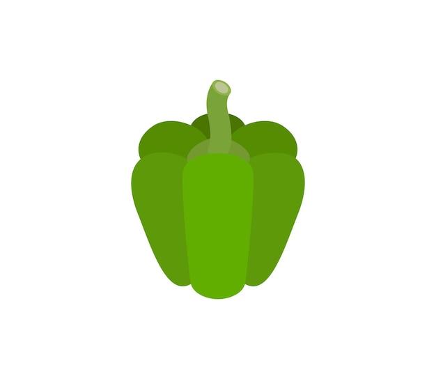 Pimiento Vector Aislado Emoticono Icono Pimiento