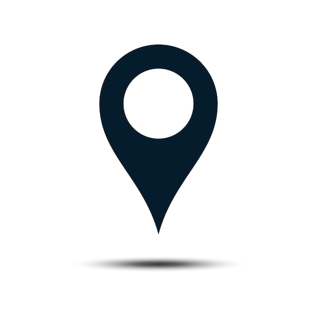 Pin Ubicación Mapa Icono Vector Pin Localizador Ilustración Diseño