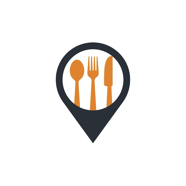 Pin de ubicación del restaurante