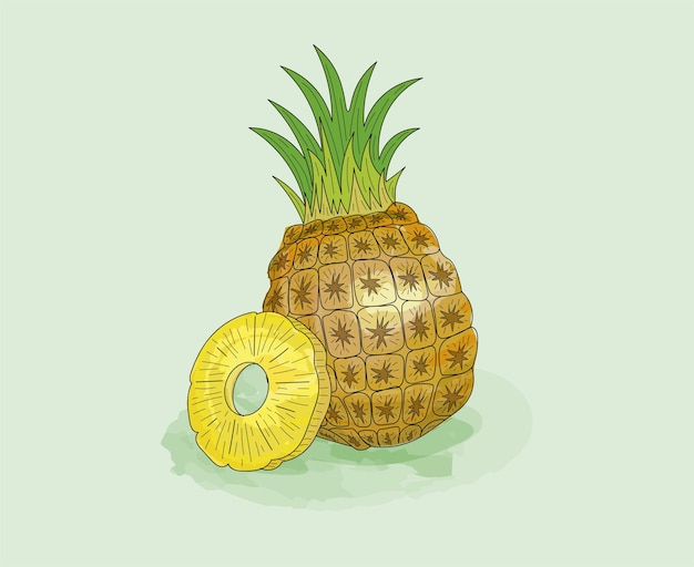 Piña acuarela