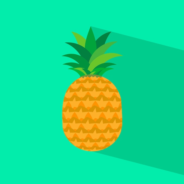 Piña aislado sobre fondo. ilustración vectorial ep 10.