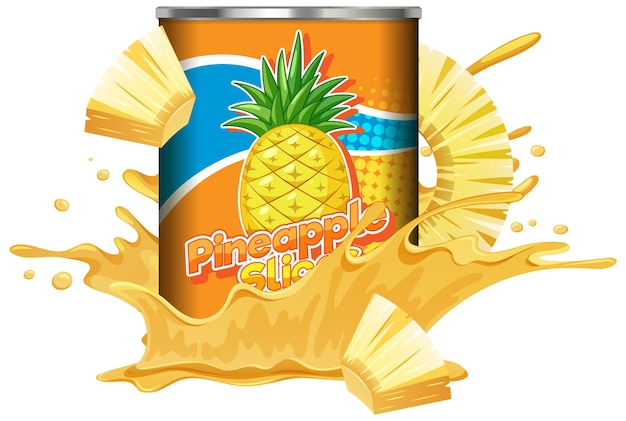 Piña Enlatada En Rodajas Con Salpicadura De Jugo