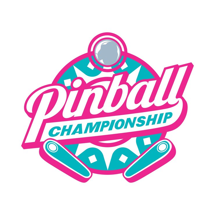 Pinball Game Arcade Vintage Retro Insignia Emblema Hipster Logo Vector Icono Ilustración