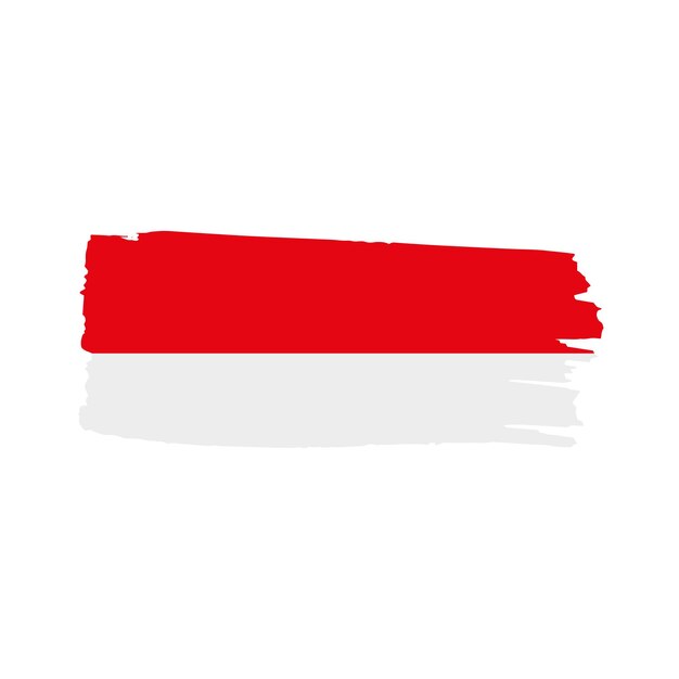 Pincel de la bandera de Indonesia