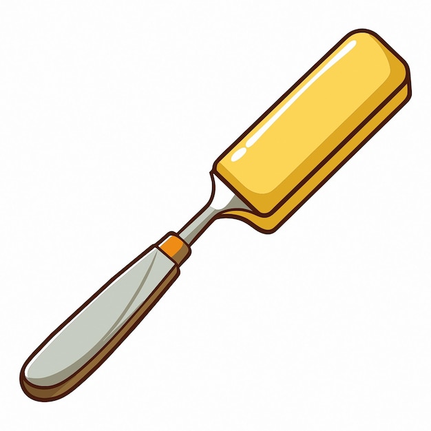 un pincel de cocina con un mango marrón