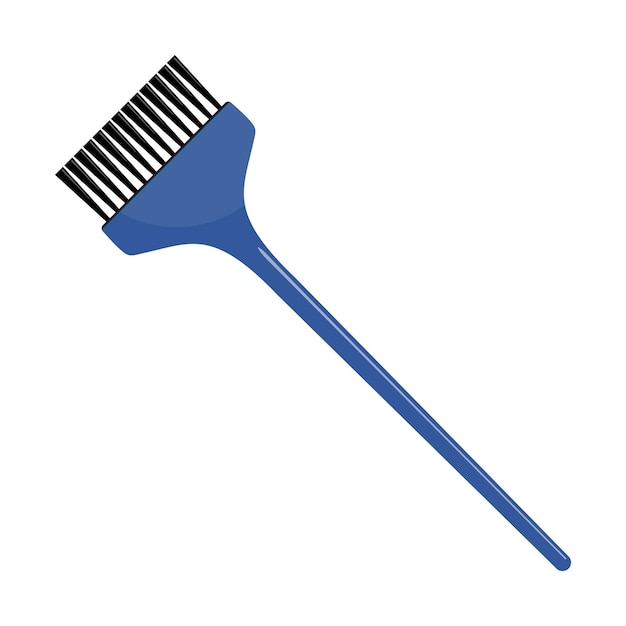 Pincel para colorear el cabello herramienta para peluquería salón de cuidado del cabello ilustración vectorial