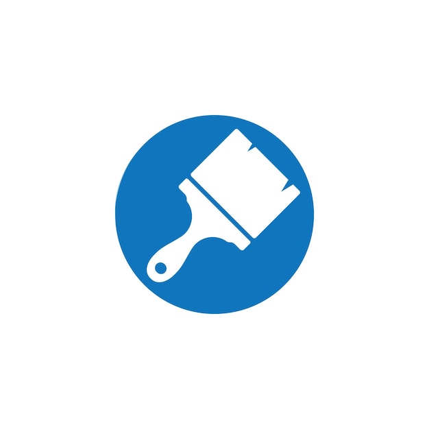Pincel Logo Plantilla vector icono Ilustración