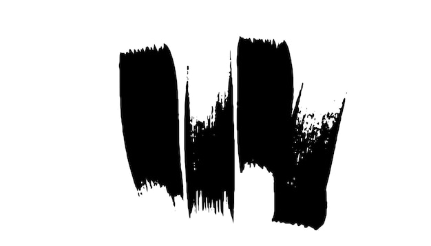 Pincel de mancha negra pancarta grunge dibujada a mano salpicaduras insignia grunge pincel de mano dibujada en negro
