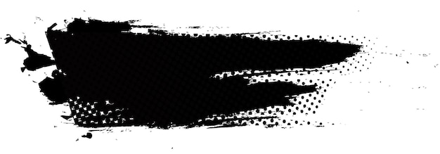 Pincel negro salpicado abstracto áspero Pincel de tinta salpicado estilo grunge textura de medio tono