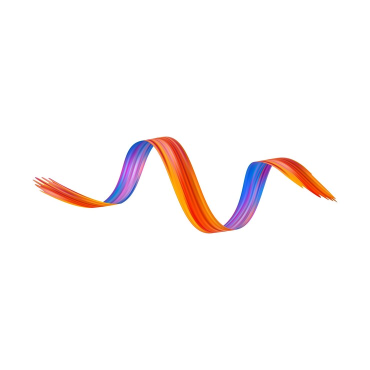 Vector pincel de textura de gradiente de pincel 3d
