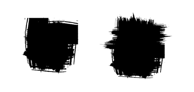 Pincel de textura grunge pintado a mano