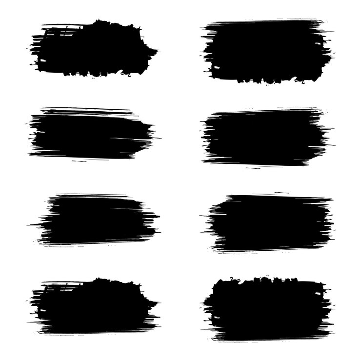 Vector pincel de textura grunge pintado a mano