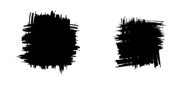 Pincel de textura grunge pintado a mano