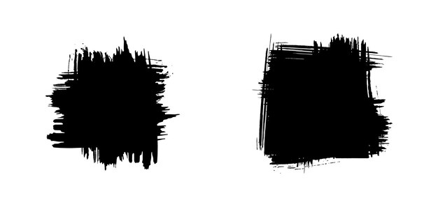 Pincel de textura grunge pintado a mano