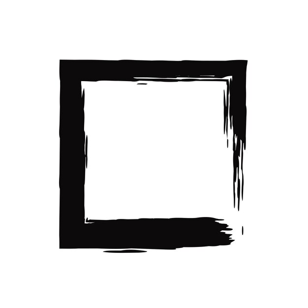 Pincel de textura grunge pintado a mano