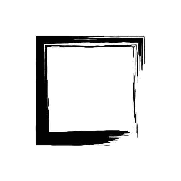 Pincel de textura grunge pintado a mano
