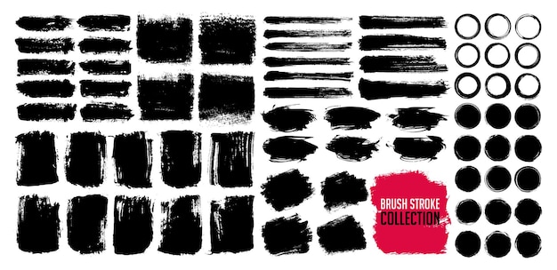 Pincel de tinta negra y textura de acuarela grunge para el banner de negocios de las redes sociales