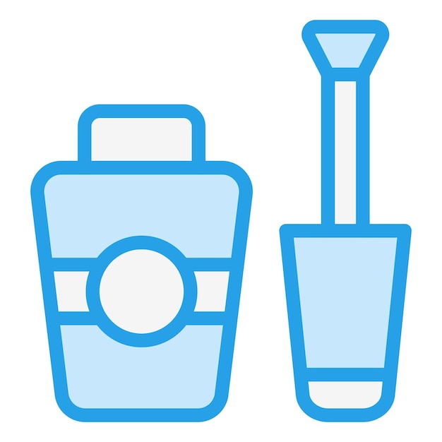 Pincel de uñas Ilustración del diseño del icono vectorial
