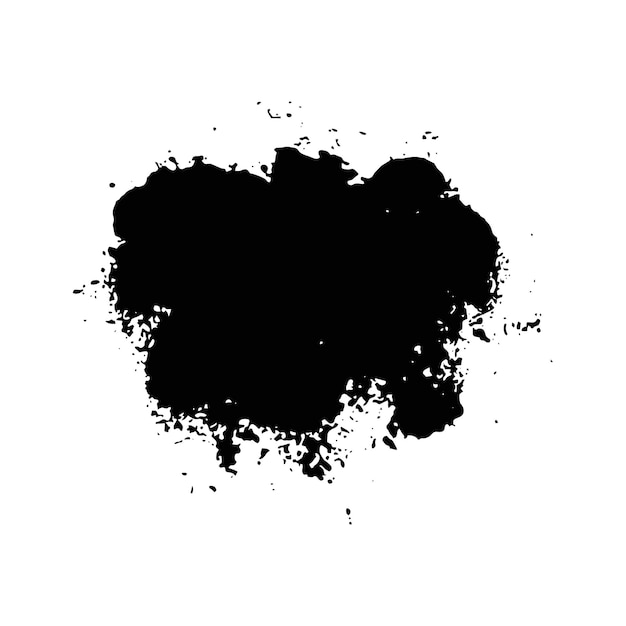 Pincel vectorial Grunge Distress Elemento de diseño texturizado Pincel pintado en negro