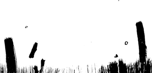 Las pinceladas abstractas en blanco y negro sobre un fondo blanco crean una dinámica y artística