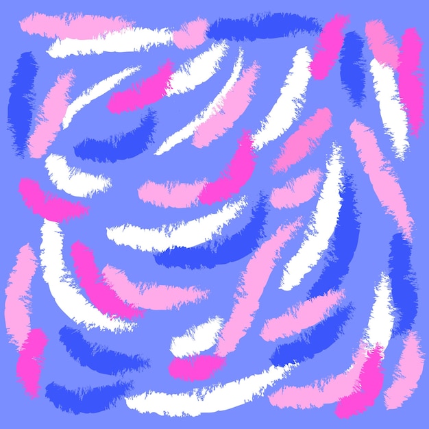 Las pinceladas de colores un patrón de pinceles de colores ilustración vectorial