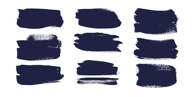 Pinceladas grunge dibujadas a mano y líneas dibujadas en papel texturizado líneas de pincel creativas con áspero