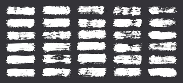 Pinceladas grunge líneas manchas de tinta dibujadas a mano formas garabateadas hechas a mano marcas esquemáticas acrílicas