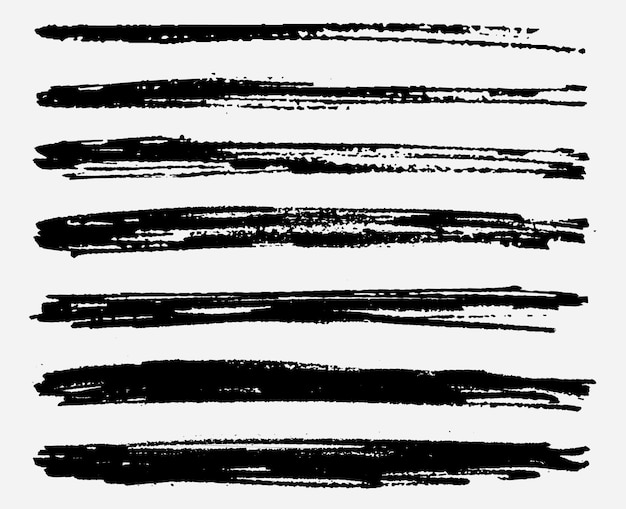 Pinceladas de grunge negro