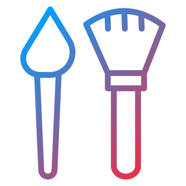 Pinceles de diseño vectorial Estilo del icono