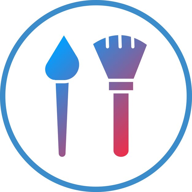 Pinceles de diseño vectorial Estilo del icono