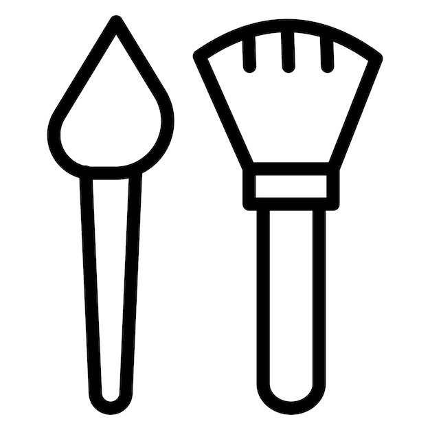 Pinceles de diseño vectorial Estilo del icono