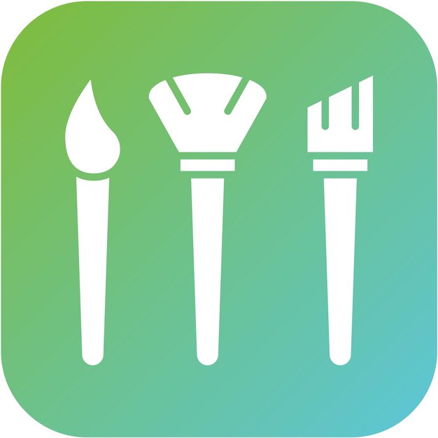Pinceles de diseño vectorial Estilo del icono