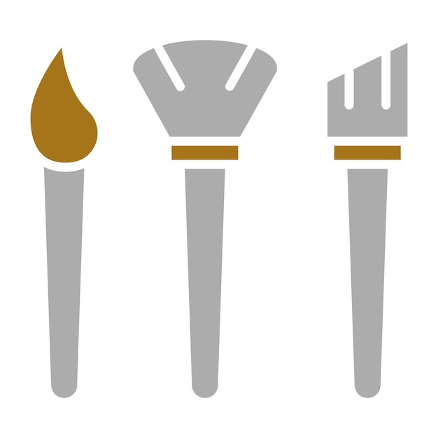 Pinceles de diseño vectorial Estilo del icono