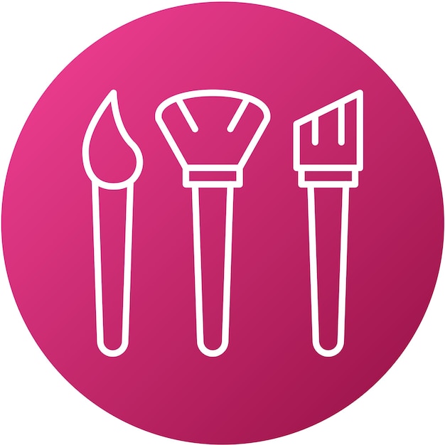 Pinceles de diseño vectorial Estilo del icono