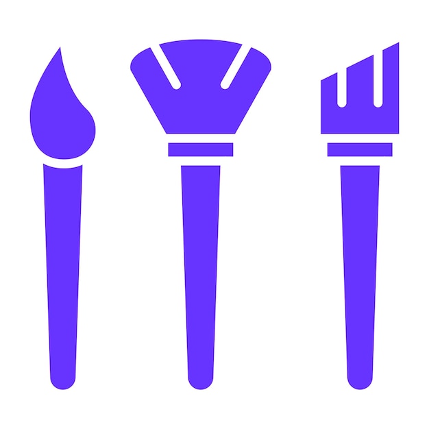 Pinceles de diseño vectorial Estilo del icono