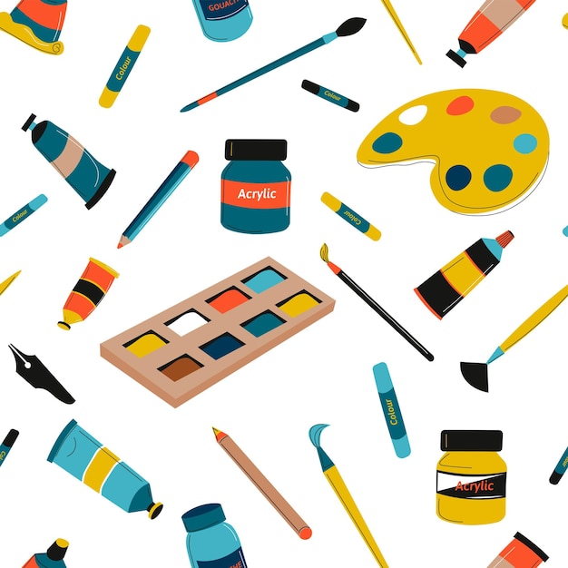 Pinceles y herramientas para pintar y dibujar