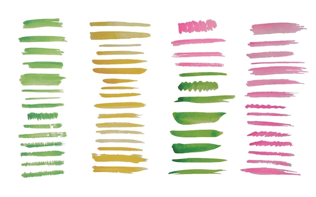 pinceles pinceles vectoriales manchas de patrón vector un pincel de acuarela acuarela un punto de boceto