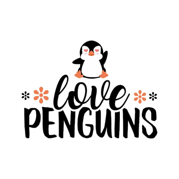 Pingüino cita diseño svg