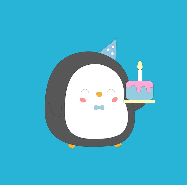 pingüino de cumpleaños