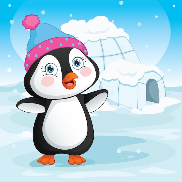 El pingüino de dibujos animados