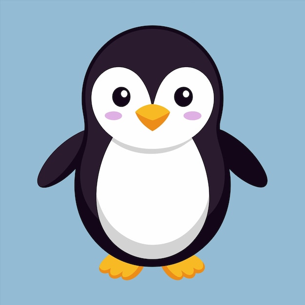 un pingüino con el pecho blanco y un pico amarillo y un pecho blanco